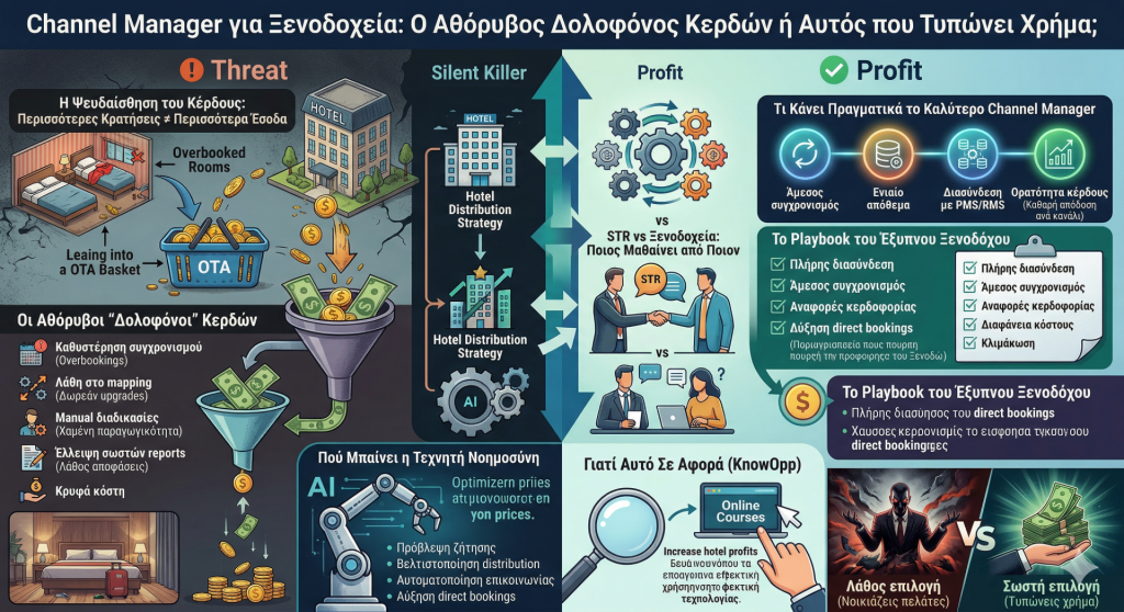 info Channel Manager για Ξενοδοχεία- Ο Αθόρυβος Δολοφόνος Κερδών ή Αυτός που Τυπώνει Χρήμα;