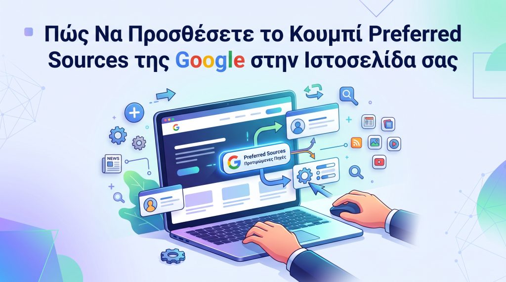 Πώς Να Προσθέσετε το Κουμπί Preferred Sources της Google στην Ιστοσελίδα σας