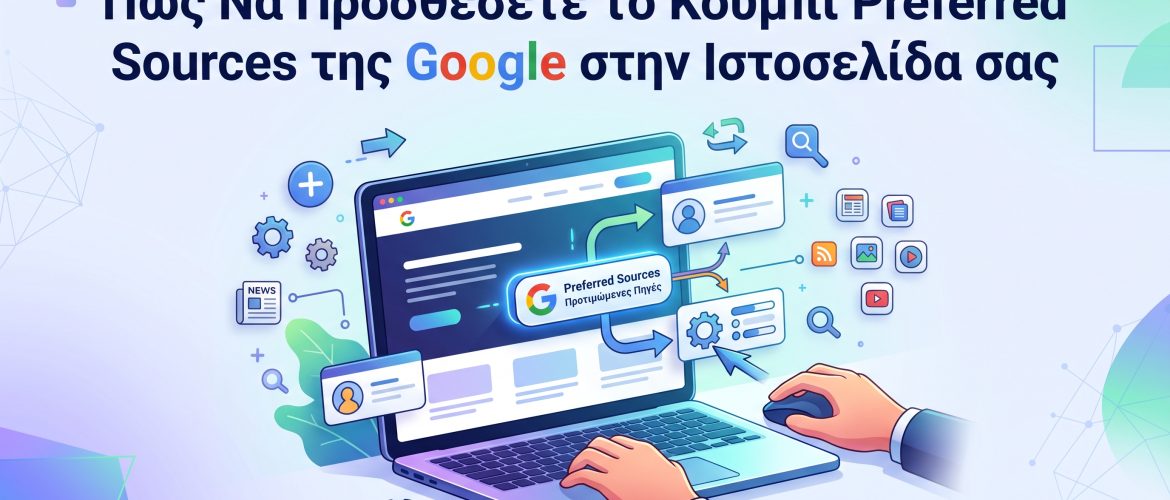 Πώς Να Προσθέσετε το Κουμπί Preferred Sources της Google στην Ιστοσελίδα σας